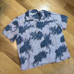 Caribbean Floral Button Down Shirt